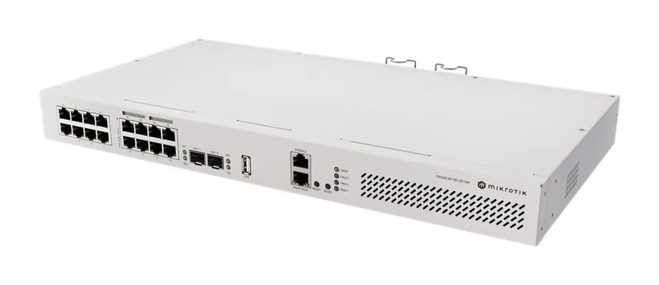 MikroTik CRS418-8P-8G-2S+RM, Cloud Router Switch