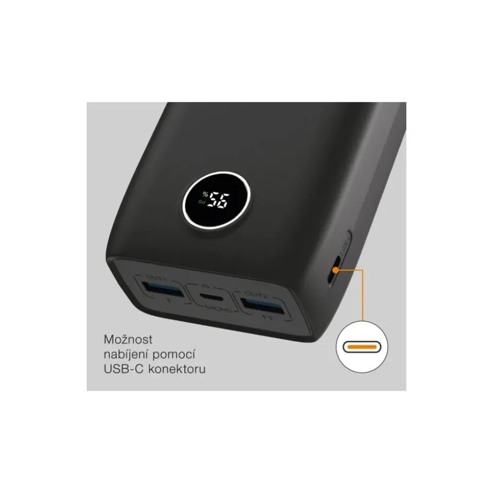 ALIGATOR PBPD30BK 30 000mAh PD 20W černá