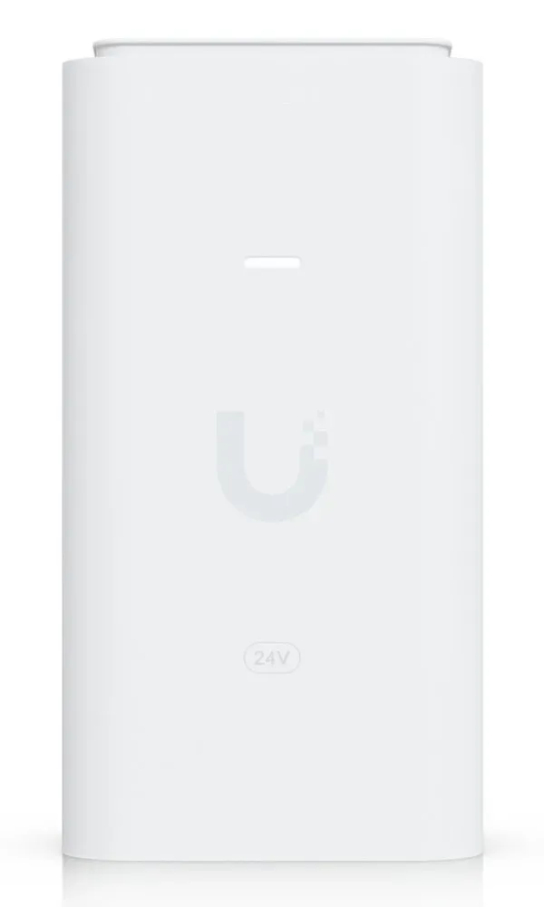Ubiquiti POE-24-12W-G-WH - Gigabit PoE injektor 24V/0,5A (12W), včetně napájecího kabelu, bílý