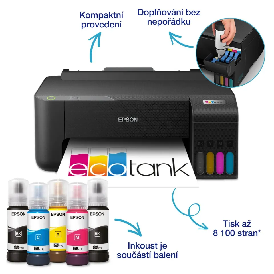 EPSON EcoTank L1230, inkoustová multifunkční tiskárna