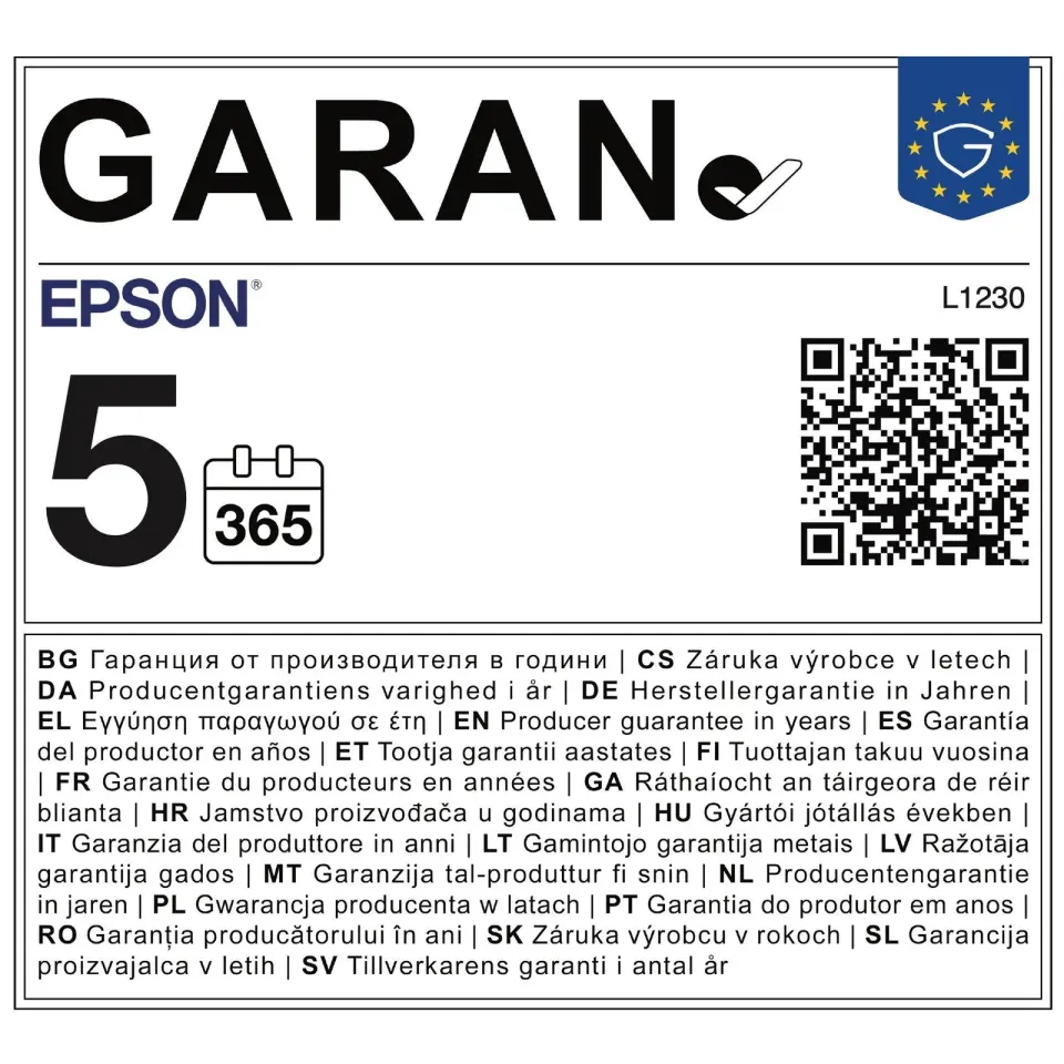 EPSON EcoTank L1230, inkoustová multifunkční tiskárna