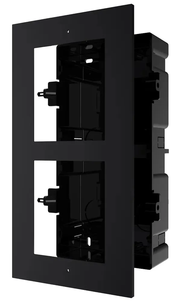 Hikvision DS-KD-ACF2/Black BV - 2- rámeček interkomu pro zápustnou montáž; černý