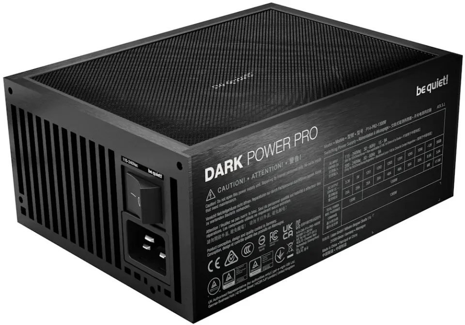 Be quiet! / zdroj DARK POWER PRO 14 IO 1600W / ATX3.1 / activePFC / 135mm fan / IO ekosystém /80+ Titanium / modulární