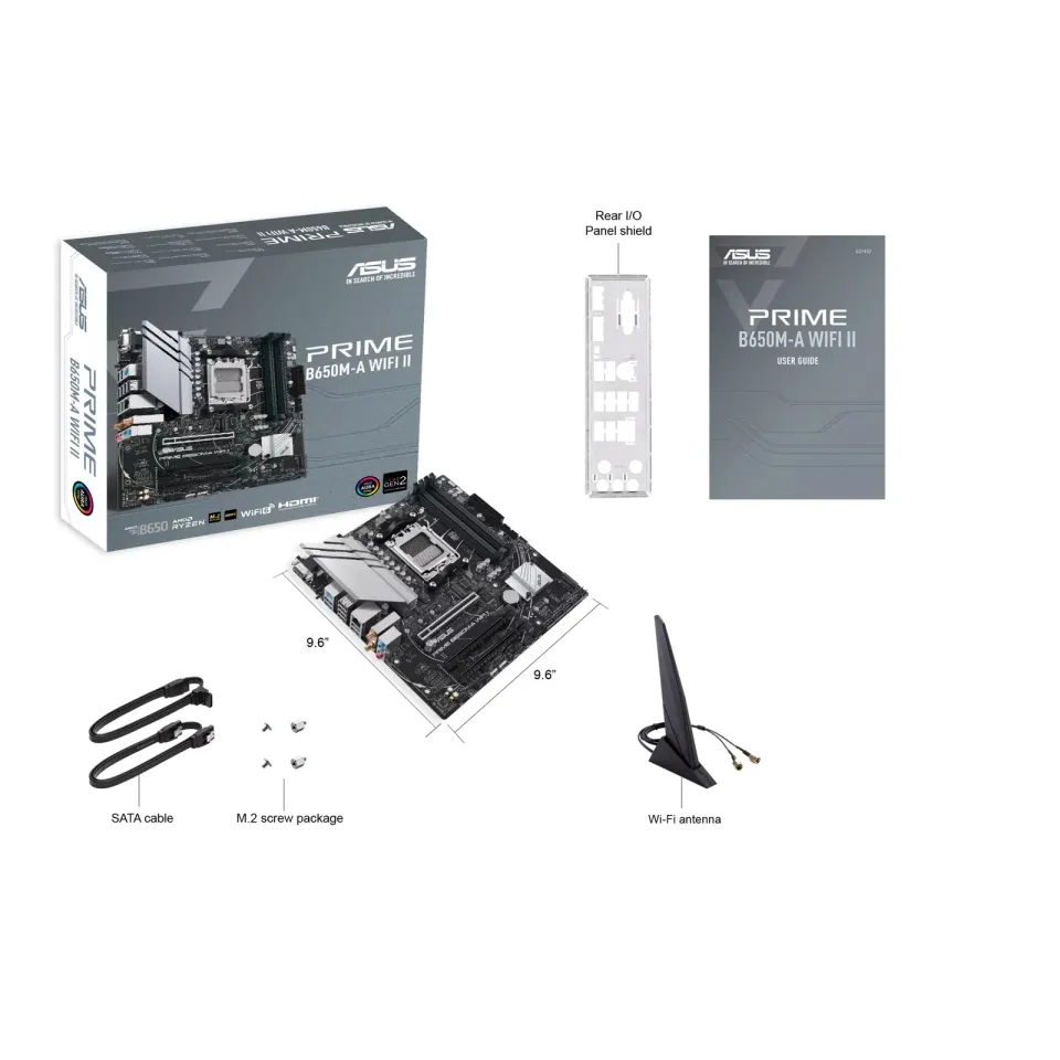 ASUS MB PRIME B650M-A WIFI II soc AM5 DDR5 B650 mATX