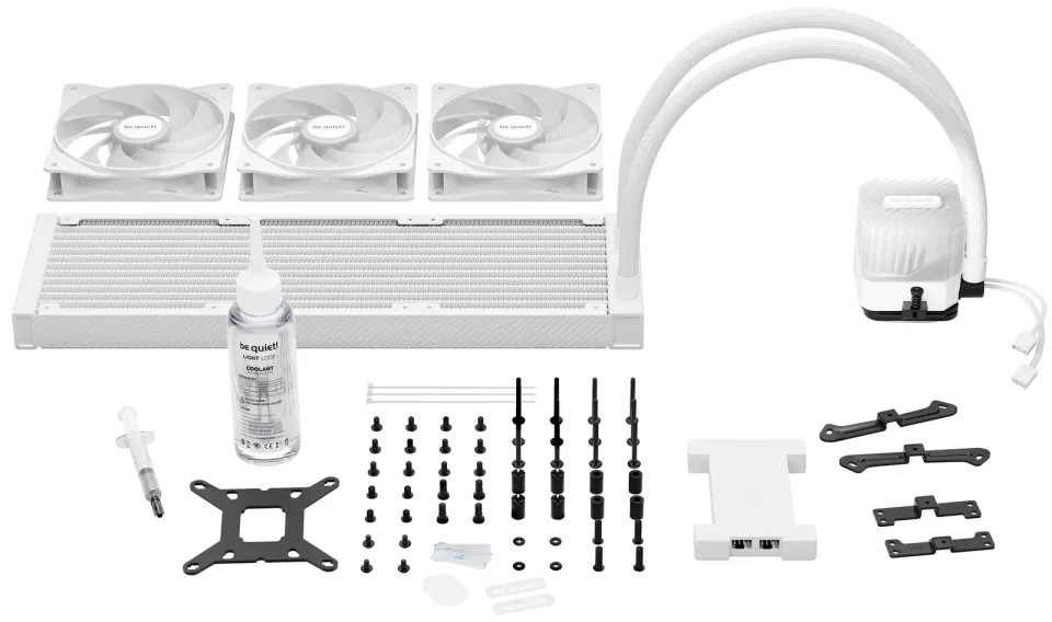 Be quiet! Light Loop vodní chladič CPU ARGB 360mm / 3x120mm / Intel i AMD / bílý