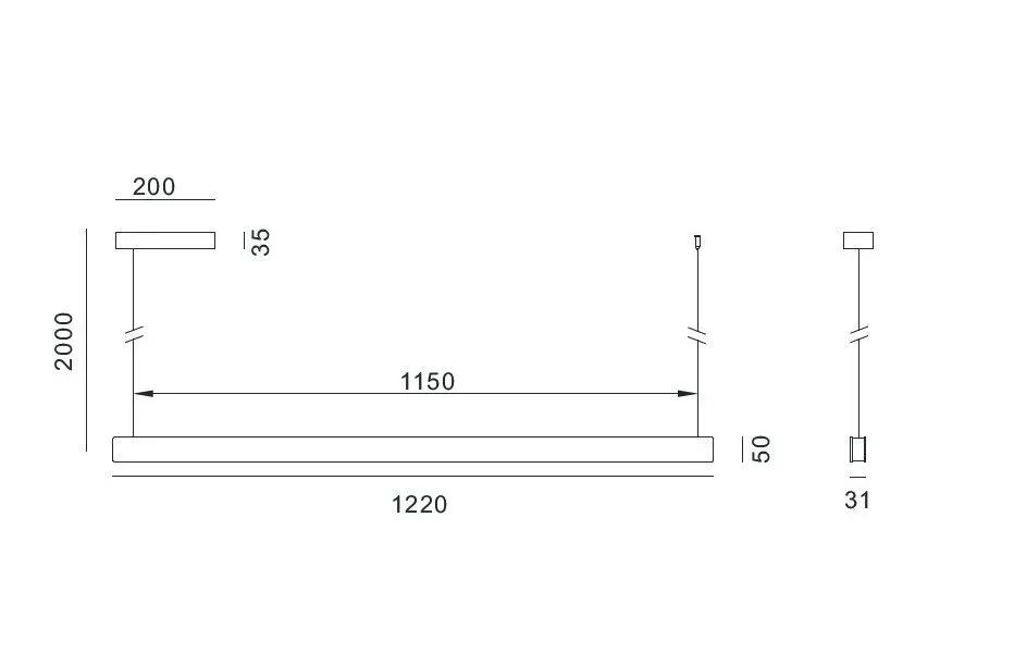 IMMAX NEO MADEIRA SMART lineár osvětlení, dřevo ořech, 122cm, Wi-Fi, TUYA