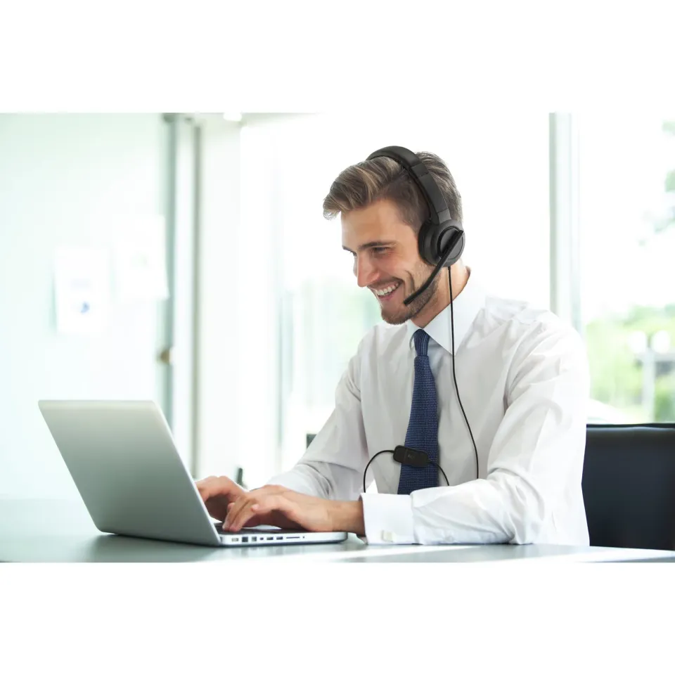 Kensington H1000 USB-C sluchátka s mikrofonem a ovládáním hlasitosti