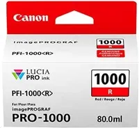 Canon CARTRIDGE PFI-1000R červená pro ImagePROGRAF PRO-1000 (935 str.)