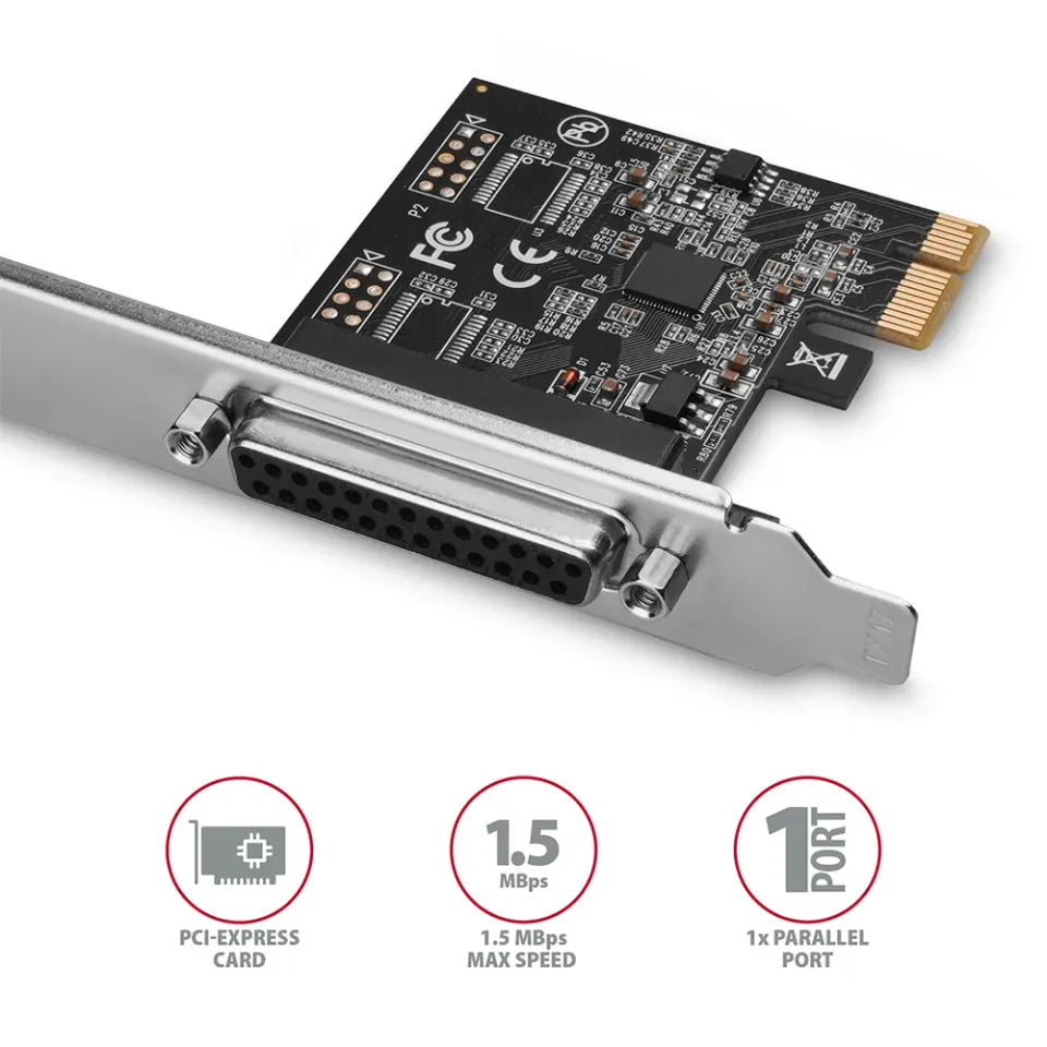 AXAGON PCEA-P1N, PCIe řadič - 1x paralelní (LPT) včetně LP