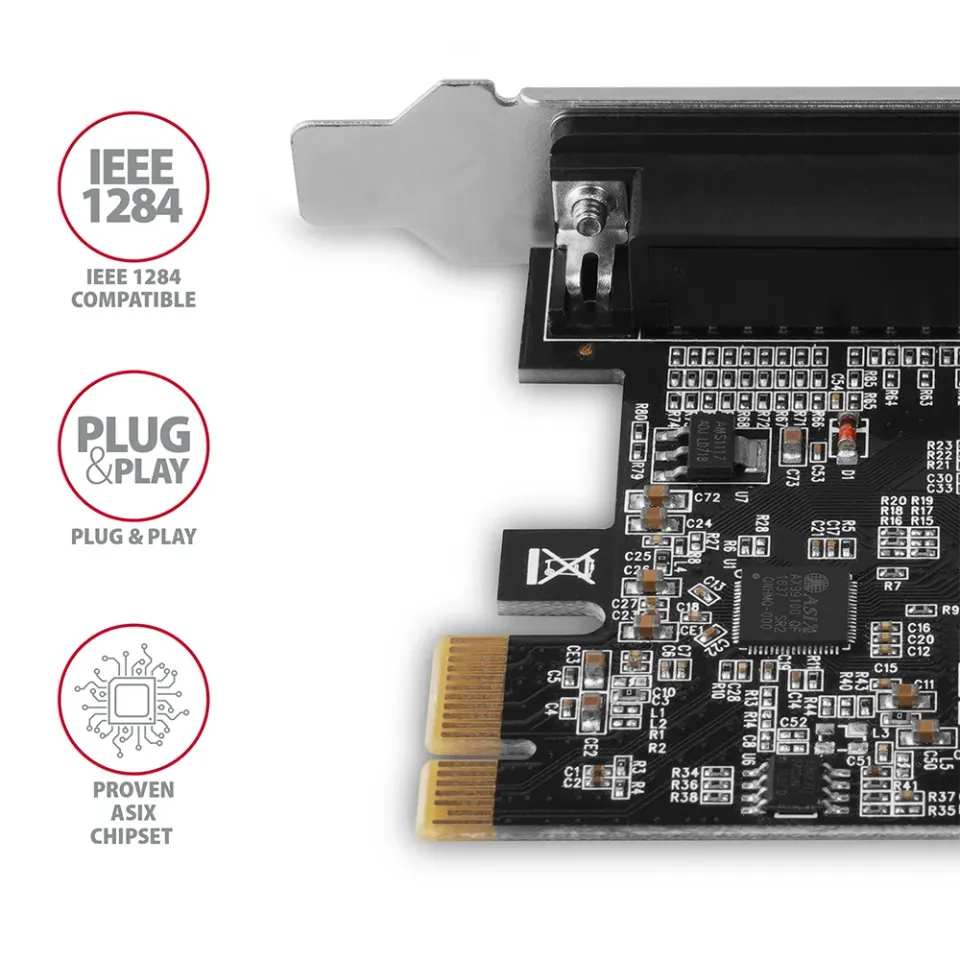 AXAGON PCEA-P1N, PCIe řadič - 1x paralelní (LPT) včetně LP