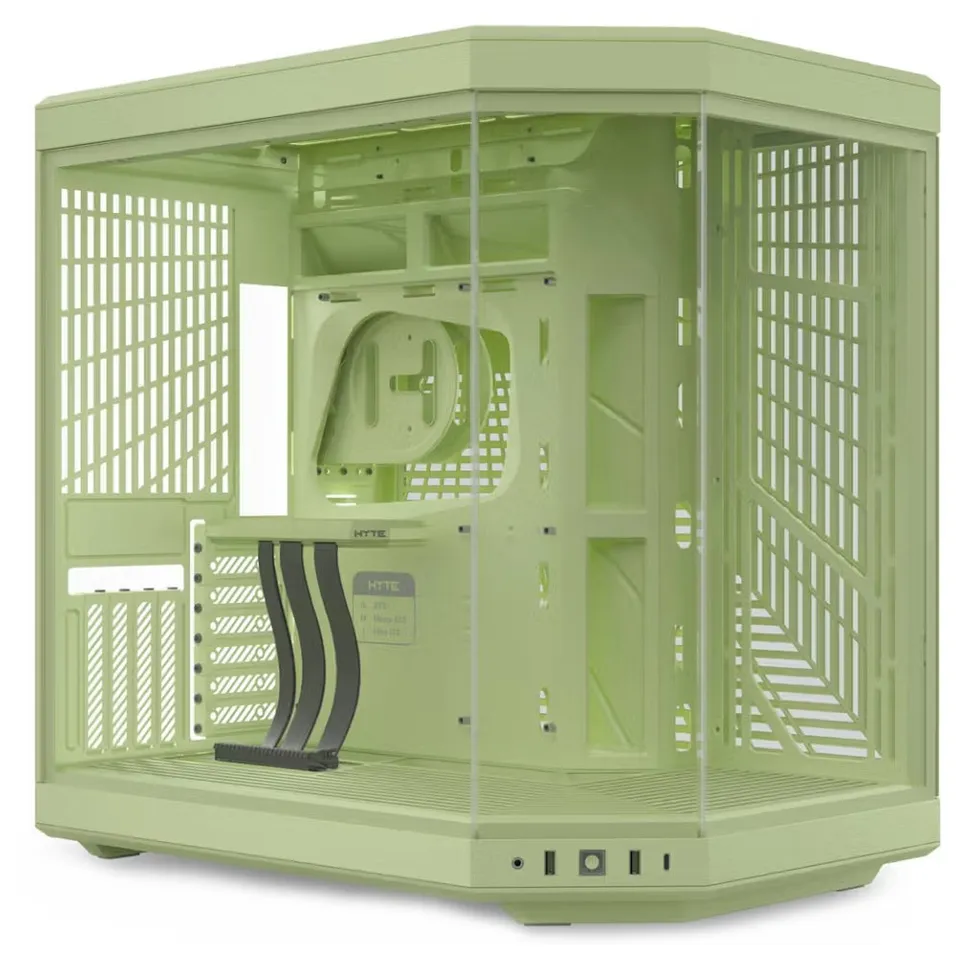 HYTE skříň Y70 Matcha Milk / levé a přední sklo / Riser PCIe 4.0 / bez zdroje / 1x USB-C / 2x USB-A