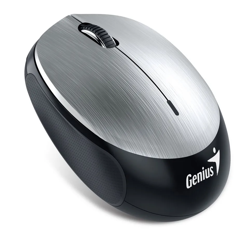 GENIUS NX-9000BT/ Bluetooth 4.0/ 1200 dpi/ bezdrátová/ dobíjecí baterie/ stříbrn