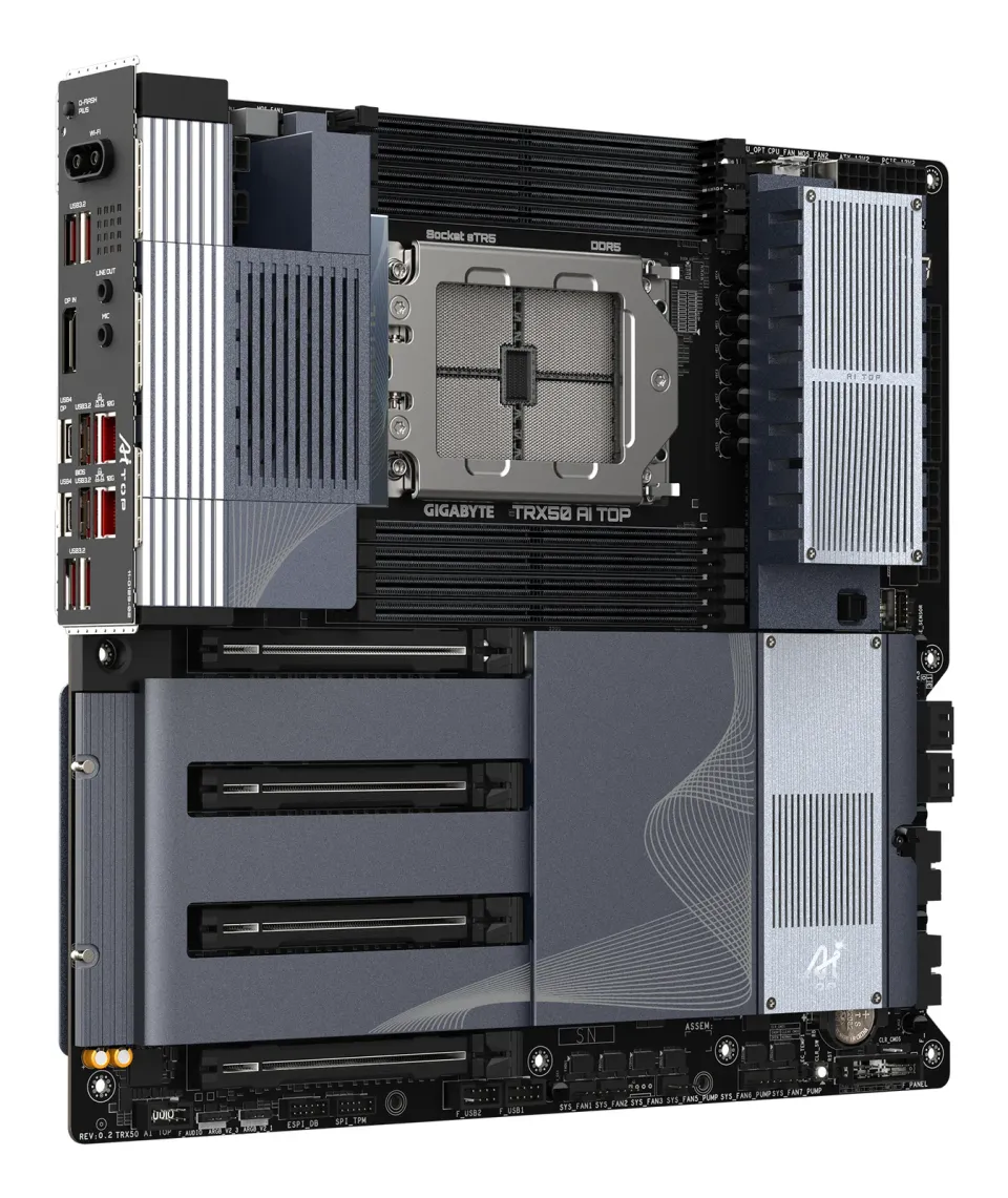 GIGABYTE MB Sc sTR5 TRX50 AI TOP-2B, AMD TRX50, 8xDDR5, WiFi, E-ATX