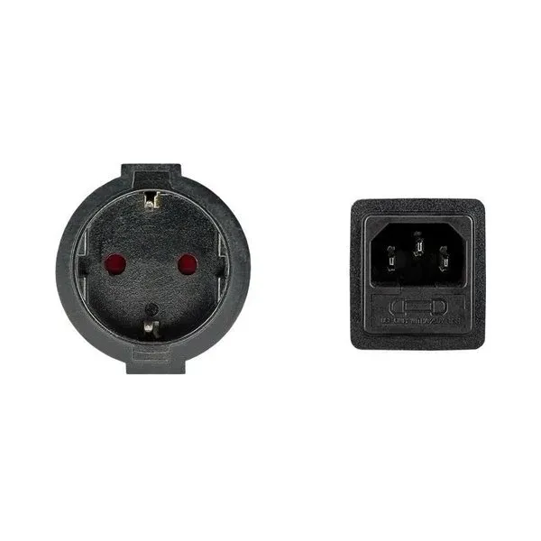 PremiumCord Prodlužovací přívod 230V s EURO konektorem C14 (IEC connection) , 1,5m