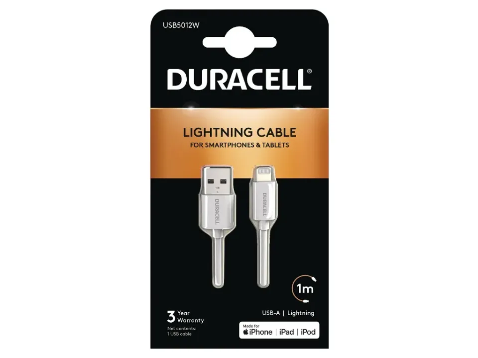 DURACELL - USB5012A - napájecí a synchronizační kabel pro Apple Lightning zaříze