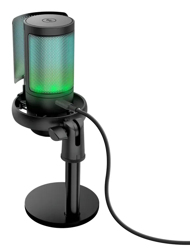 TRUST mikrofon GXT238 Auron, USB-C, RGB, černá