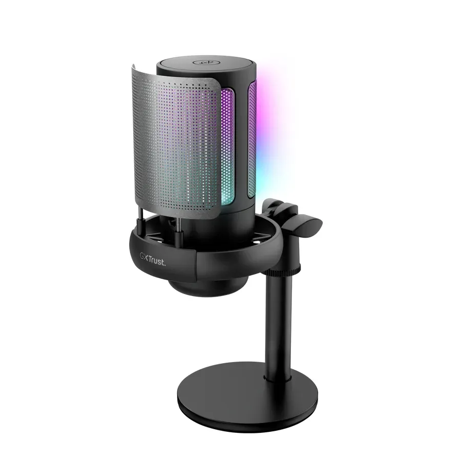 TRUST mikrofon GXT238 Auron, USB-C, RGB, černá