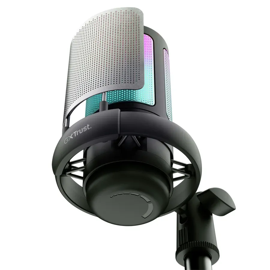 TRUST mikrofon GXT238 Auron, USB-C, RGB, černá