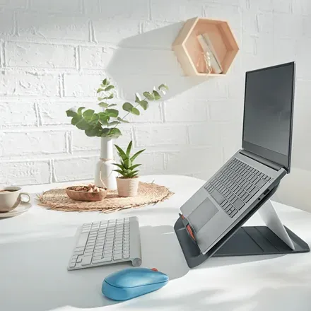 LEITZ Nastavitelný stojan pod notebook ERGO Cosy, sametově šedá
