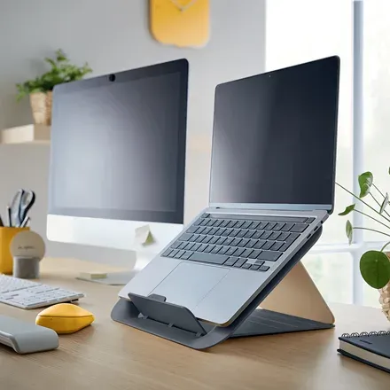 LEITZ Nastavitelný stojan pod notebook ERGO Cosy, sametově šedá