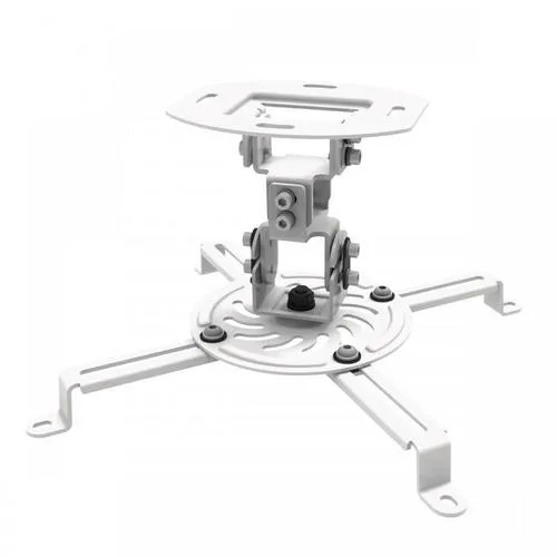 SBOX PM-18 otočný stropní držák s náklonem k projektoru, do 13,5kg, VESA od 54x54 do 320x320, bílý (revolving ceiling mount with tilt)
