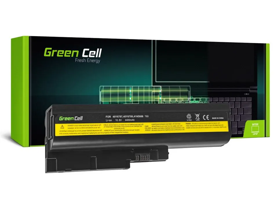 Green Cell Battery for Lenovo IBM ThinkPad T60 T60p T61 R60 R60e R60i R61 R61i T