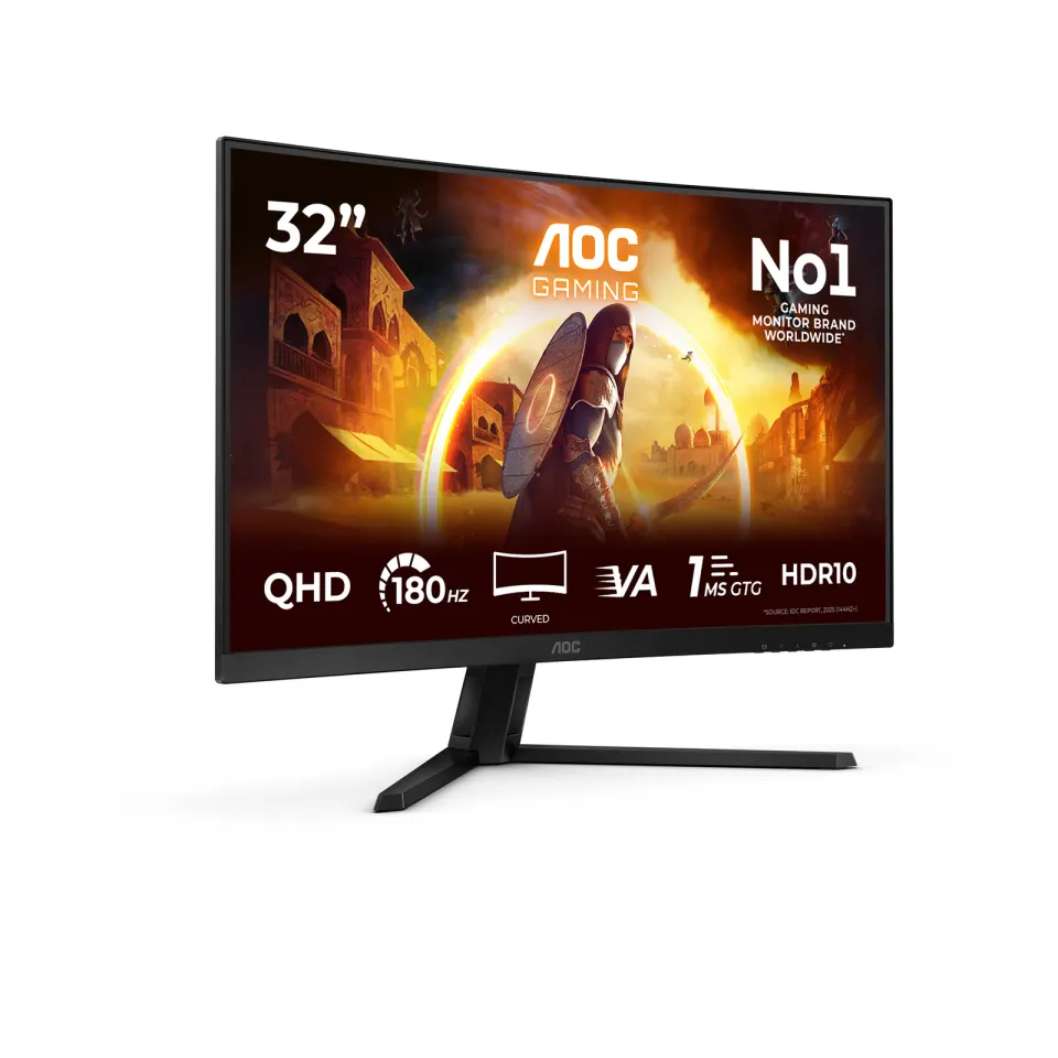 AOC Gaming/CQ32G4VE/31,5"/VA/QHD/180Hz/1ms/Black/3R