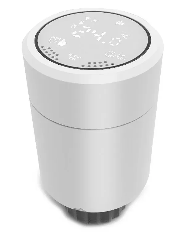 XTENDLAN THL03 Tuya chytrý set brána Zigbee + 2x termostatická hlavice displej nahoře