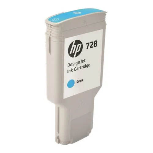 HP F9K17A náplň č.728 azurová velká 300ml cyan (designjet T830, T730)