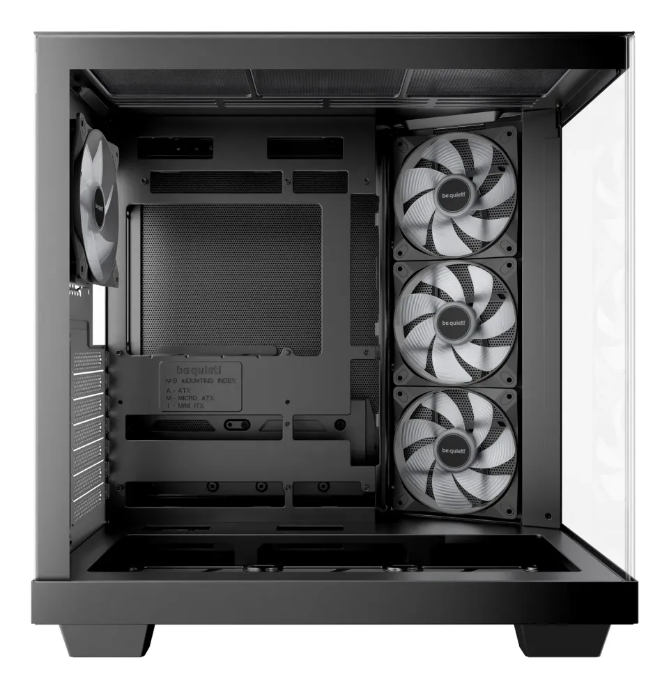 Be quiet! skříň LIGHT BASE 500 LX / MidT / 4x120mm ARGB fans / 2 x USB 3.2 / USB-C / panoramatická / černá