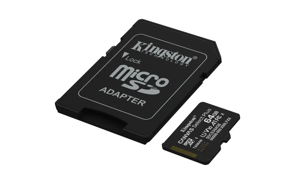 KINGSTON micro SD card SDXC 64GB Canvas Select Plus + SD adaptér