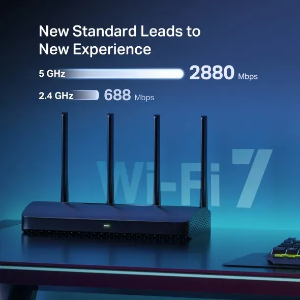 MERCUSYS MR27BE - BE3600 Dual Band Wi-Fi 7 Router, 2,5GWAN, 1x2,5GLAN, 2xGLAN,W