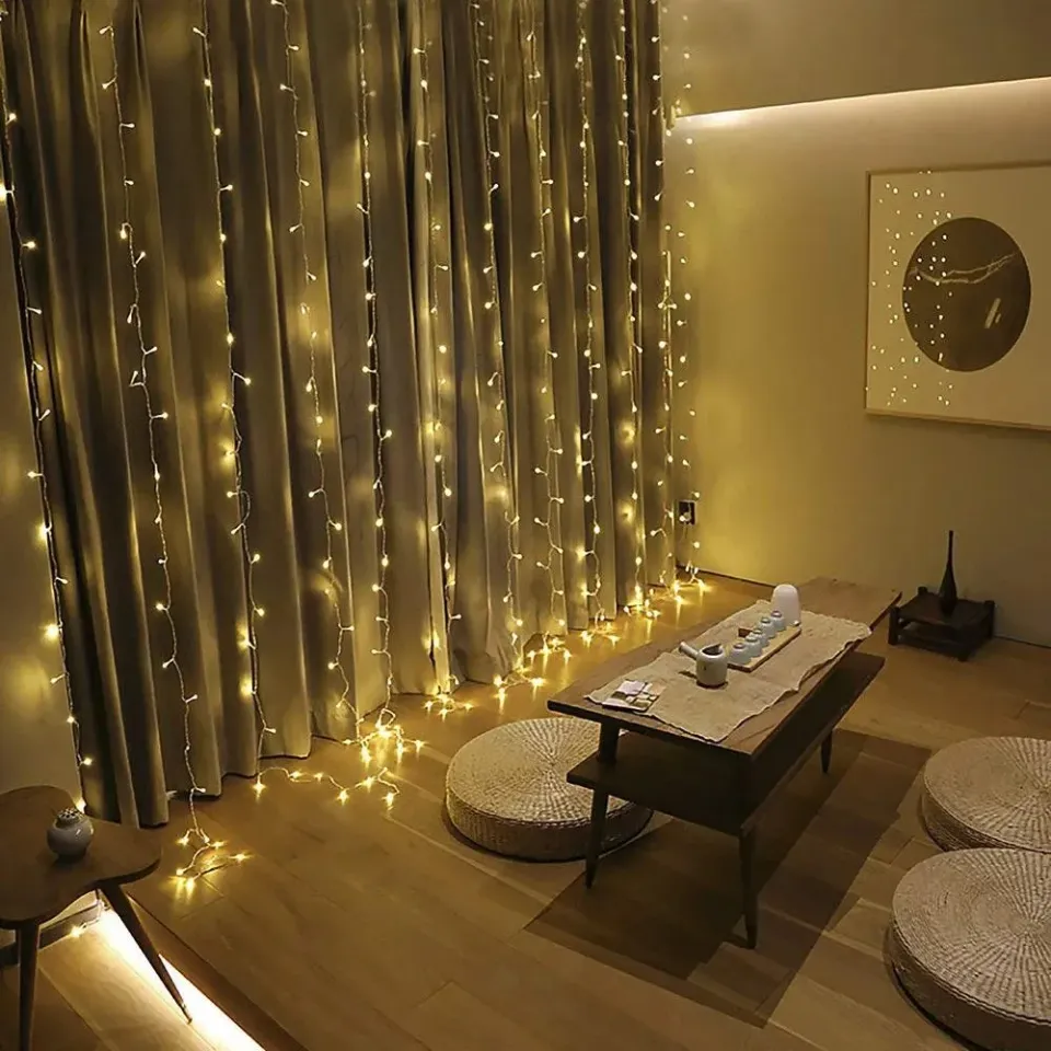 COLORWAY LED girlanda/ vnitřní / 300 LED / délka 3 x 3m / teplá bílá/ AC 220V