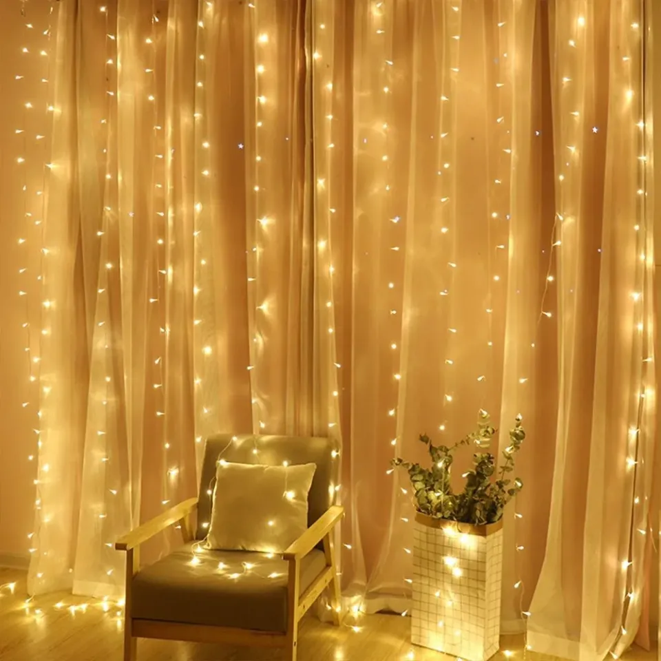 COLORWAY LED girlanda/ vnitřní / 300 LED / délka 3 x 3m / teplá bílá/ AC 220V
