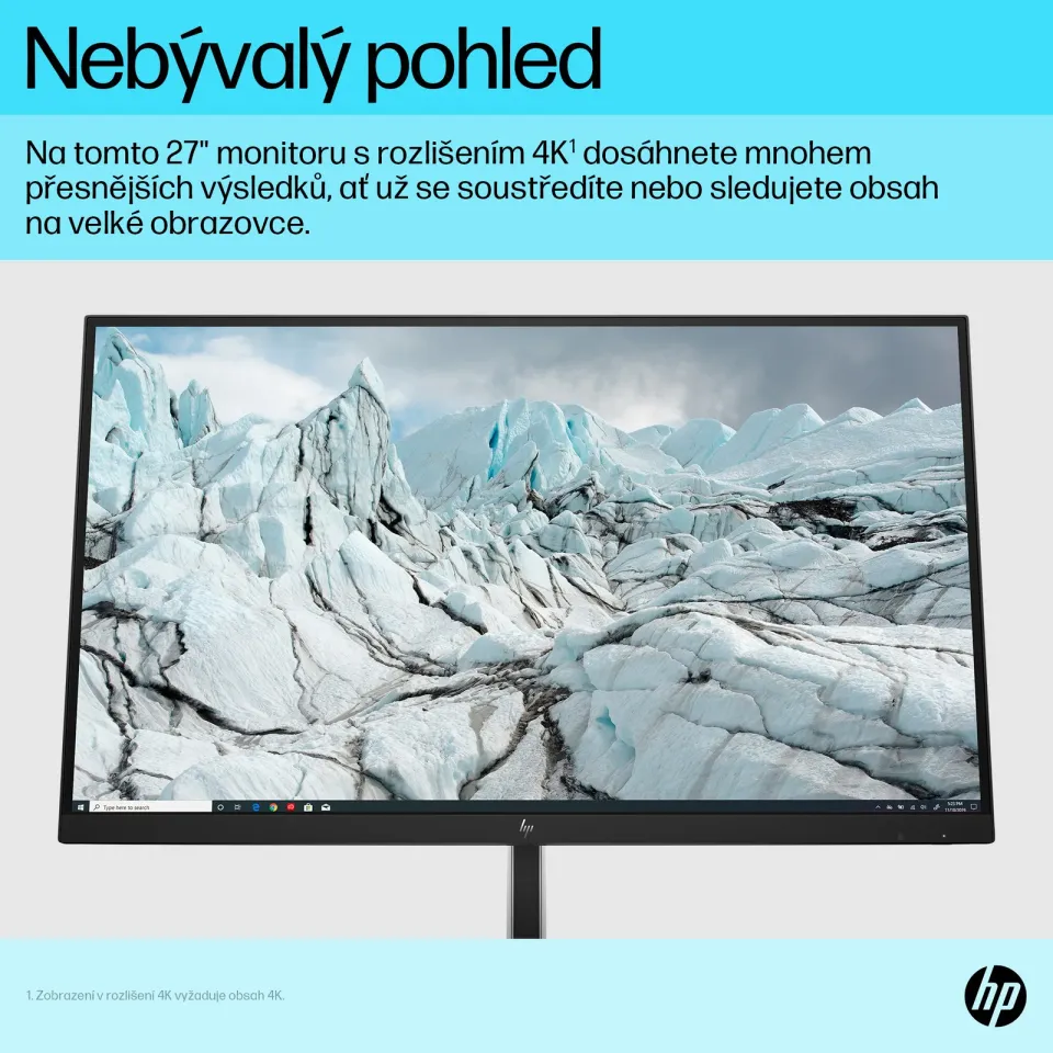 HP LCD HP E27k G5 27" 3840x2160 4K, IPS AG, 350nits, 60Hz, 1000:1, 5ms, 16:9, DP 1.4, HDMI 2.0, USB-C/DP, 3xUSB3.2, 1xUSB-C 65W, 1xUSB-C 15W, repro, RJ-45, Pivot, Výškově nastavitelný stojan