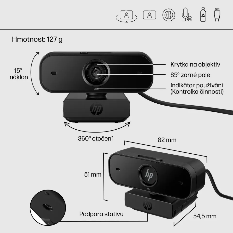 HP 430 FHD Webcam Euro - webkamera