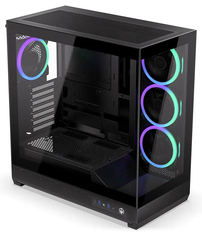 Endorfy Fishtank 6000 Corona,Skříň, E-ATX, 4× ARGB 120mm ventilátor, 2× USB 3.0,