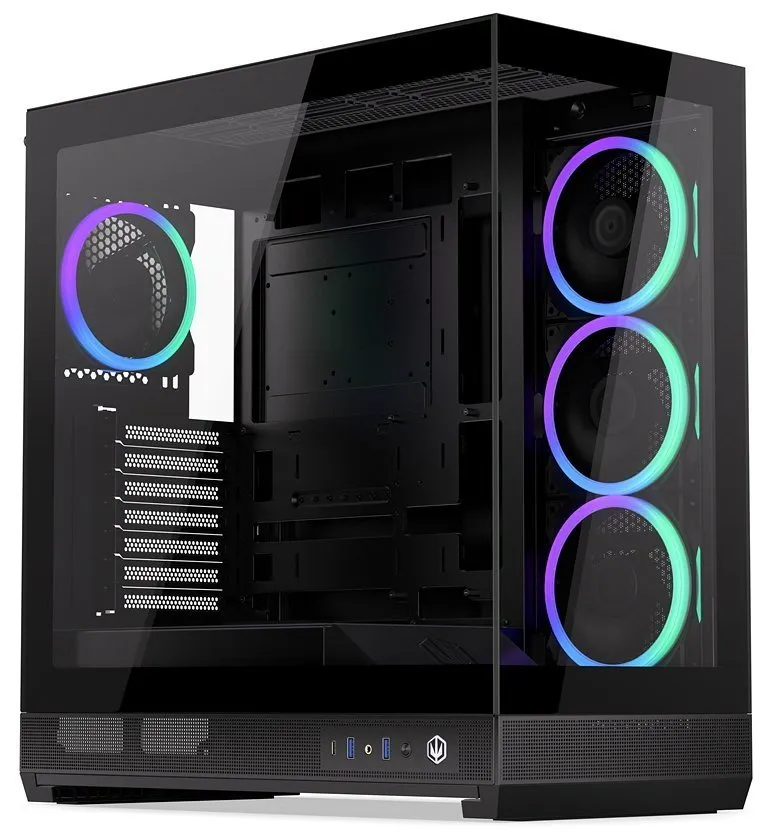 Endorfy Fishtank 6000 Corona,Skříň, E-ATX, 4× ARGB 120mm ventilátor, 2× USB 3.0,