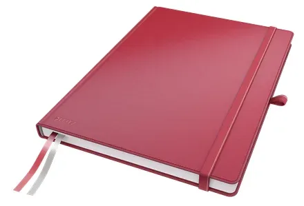 LEITZ Zápisník Complete, A4, čtvereček, červená
