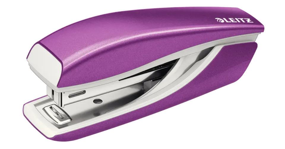 LEITZ Mini sešívačka NeXXt 5528, purpurová, box