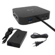 I-tec USB-C HDMI + Dual DP Docking Station with Power Delivery 100 W + i-tec Uni
