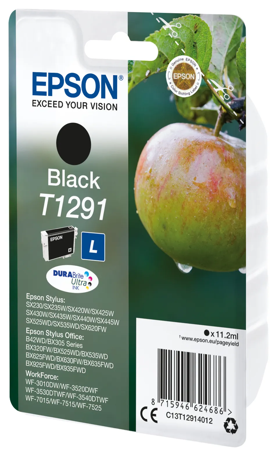 EPSON cartridge T1291 black (jablko)