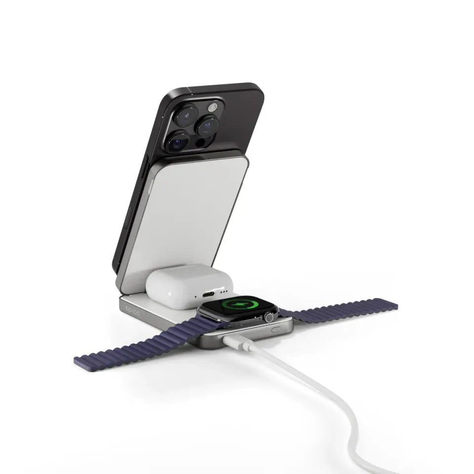 Epico UltraBase 4in1 8000mAh Fold powerbanka & bezdrátový nabíjecí stojánek EF50