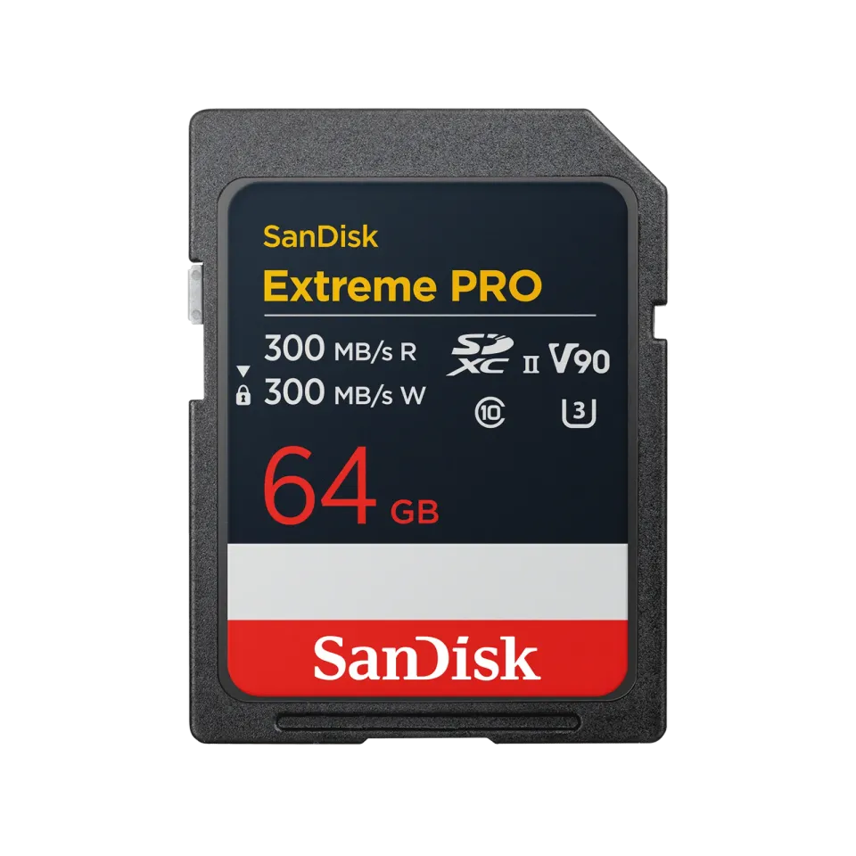 SanDisk Extreme PRO, 128GB SD UHS-II (V90)