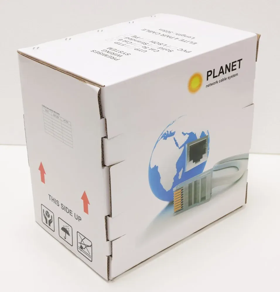 PLANET Elite kabel UTP, drát, 4pár, Cat6, LS0H, B2ca - s1,d1,a1, balení 305m