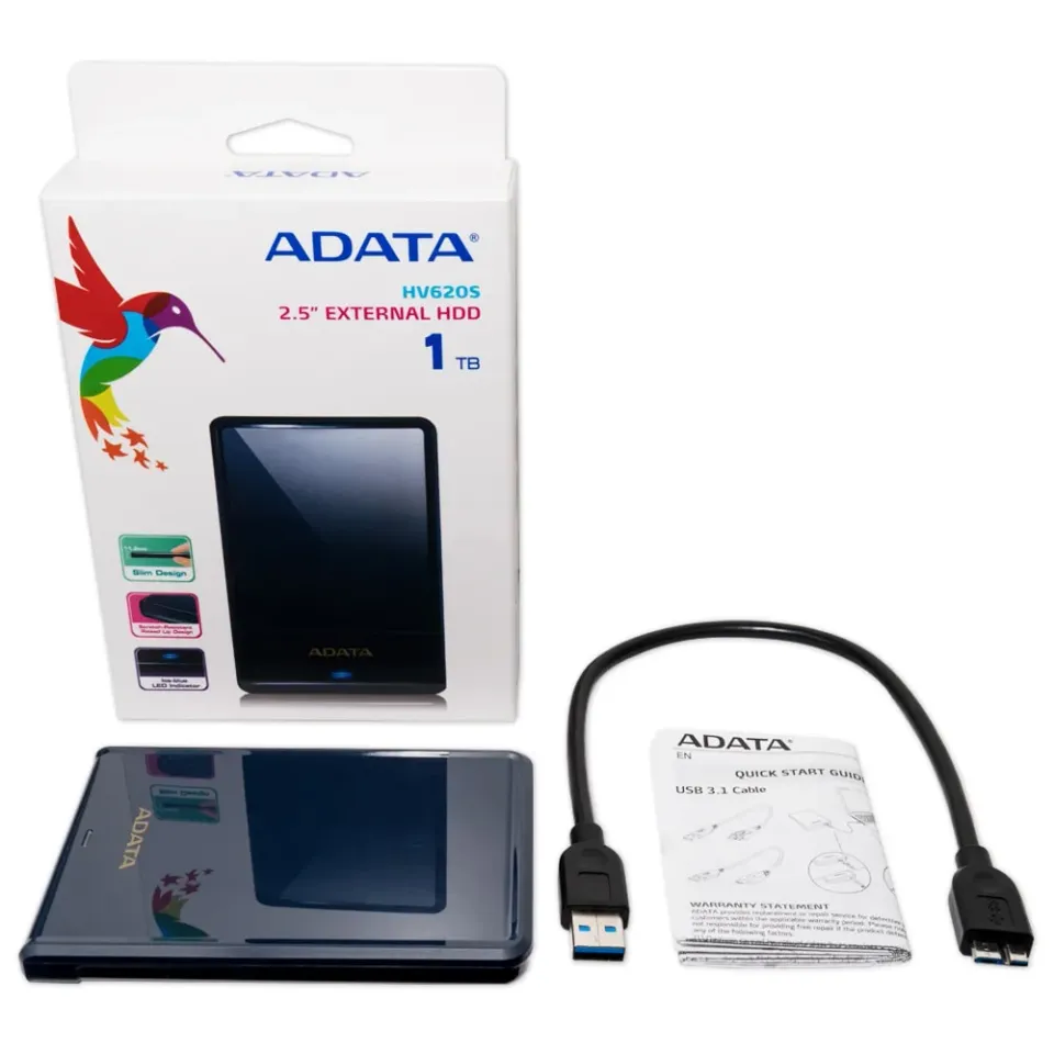 ADATA HV620S 1TB ext. 2,5" HDD modrý