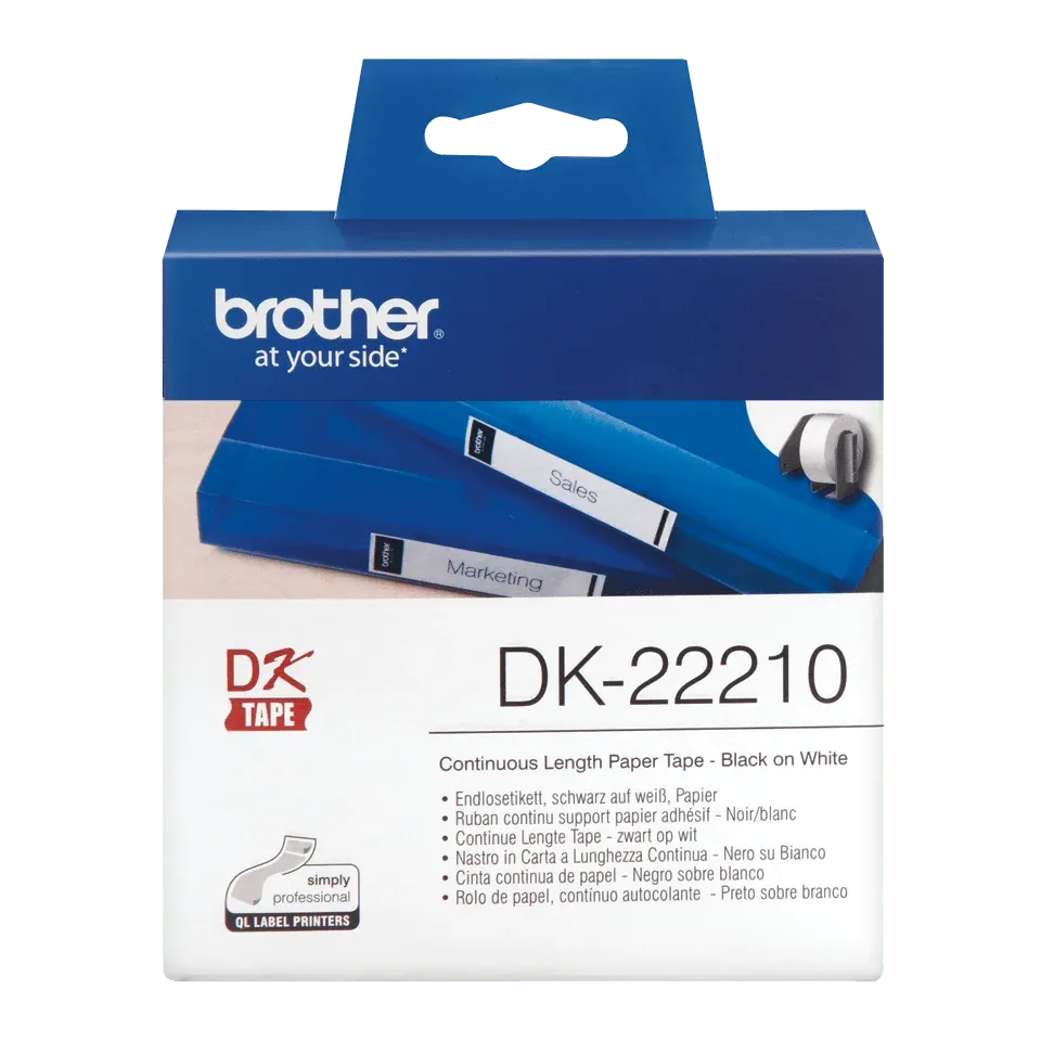 Brother - DK-22210 (papírová role 29mm x 30,48m)