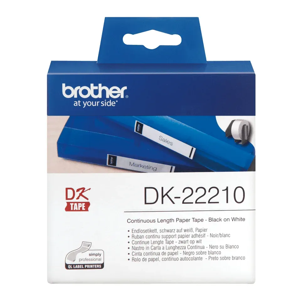 Brother - DK-22210 (papírová role 29mm x 30,48m)