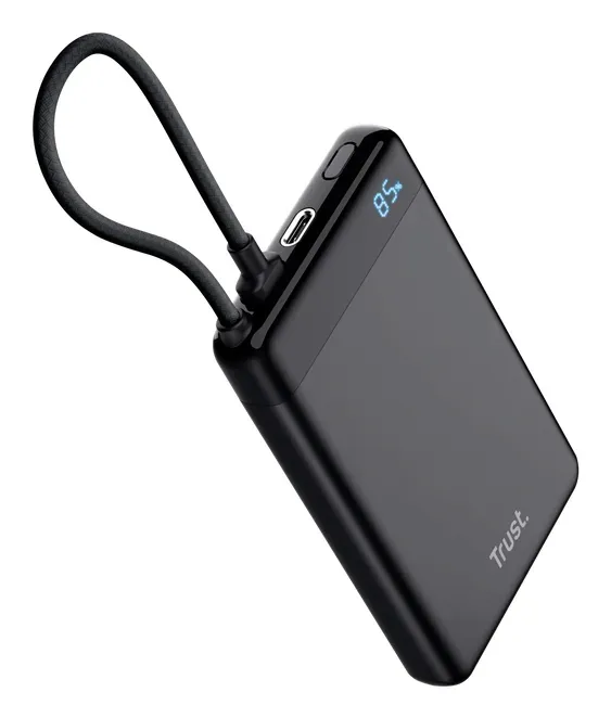 TRUST FIERA 10.000 POWERBANK FIXED CABLE