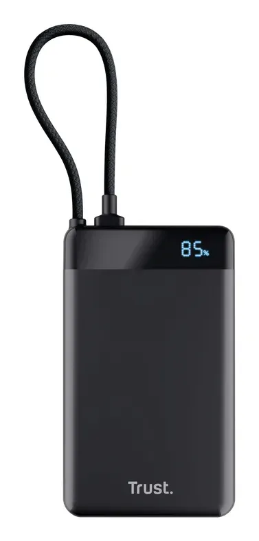 TRUST FIERA 10.000 POWERBANK FIXED CABLE